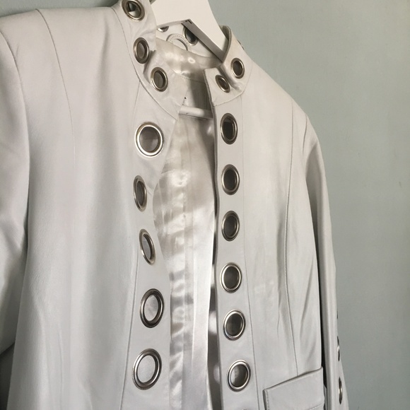D2K White Leather Jacket - Picture 3 of 3